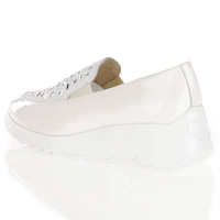 Wonders - Wedge Loafers White Patent - 6742 2