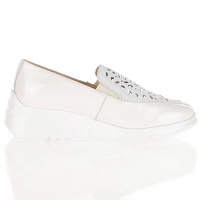 Wonders - Wedge Loafers White Patent - 6742 3