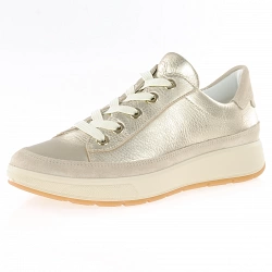 Ara - Roma Lace Up Trainers Gold - 54311