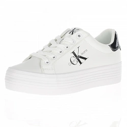Calvin Klein - Flatform Leather Sneakers - Off White