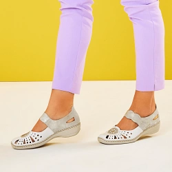 Rieker - Mary Jane Shoes Silver - 41368-80