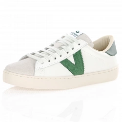 Victoria - Berlin Laced Trainers Off-White / Green - 1126142