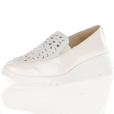 Wonders - Wedge Loafers White Patent - 6742 1