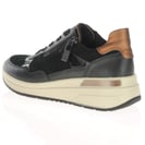 Ara - 57702 Garda Side Zip Trainers - Black Combi 4