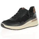Ara - 57702 Garda Side Zip Trainers - Black Combi 2
