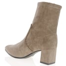Caprice - 25354 Vegan Block Heeled Sock Boots Cafe 3