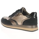 Jana - 23774 Vegan Side Zip Trainers - Black / Pewter 3