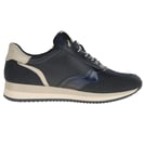 Jana - 23774 Vegan Side Zip Trainers - Navy 4