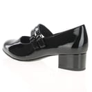 Jana - 24366 Double Buckle Mary Jane Shoes - Black Patent 3