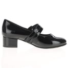 Jana - 24366 Double Buckle Mary Jane Shoes - Black Patent 4