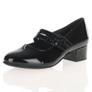 Jana - 24366 Double Buckle Mary Jane Shoes - Black Patent 2