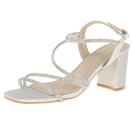 Lunar - Toulouse Block Heel Sandal, Silver 2