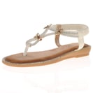 Lunar - Zentara Sandals, White 2
