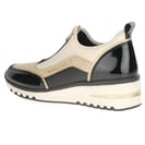Marco Tozzi - 24780 Front Zip Trainers, Cream/Black 3