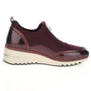 Marco Tozzi - 24780 Front Zip Trainers, Mulberry 4