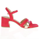 Marco Tozzi - 28341 Block Heel Sandals, Red Combi 3
