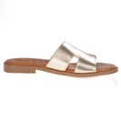 Oh My Sandals - 5858 Mule Sandals, Champagne Gold 3
