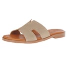 Oh My Sandals - 5858 Suede Mule Sandals, Taupe 2