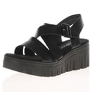 Rieker - 68063-00 Wedge Sandals, Black 2