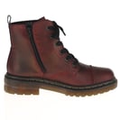 Rieker - 78202-35 Flat Biker Boots, Dark Red 3