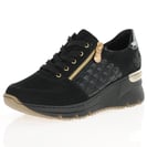 Rieker - N6314-00 Side Zip Wedge Shoes Black 2