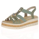 Rieker - V4949-52 Platform Sandals, Green 2