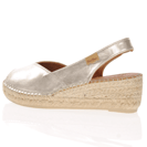 Toni Pons - Bernia-P Low Wedge Espadrille Sandals Platinum 3