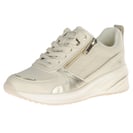 Tamaris - 23754 Side Zip Wedge Trainers, Ivory 2