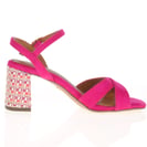 Tamaris - 28362 Block Heeled Sandals, Fuchsia 3
