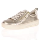 Tamaris - 83707 Comfort Side Zip Trainers Light Gold 2