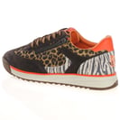 Waldlaufer - 575001 Side Zip Trainers, Brown Multi 3