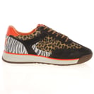 Waldlaufer - 575001 Side Zip Trainers, Brown Multi 4