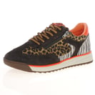 Waldlaufer - 575001 Side Zip Trainers, Brown Multi 2