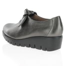 Wonders - 33159 Bow Wedge Shoes Plomo 3