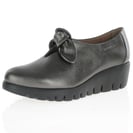 Wonders - 33159 Bow Wedge Shoes Plomo 2