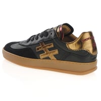 Another Trend - A0320385 Flat Trainers, Black/Dark Gold 2