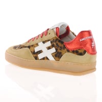 Another Trend - A0327902 Leopard Print Retro Trainers - Camel 2