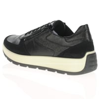 Ara - 25112 New York Side Zip Trainers - Black 3