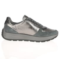 Ara - 25112 New York Side Zip Trainers - Graphite 2