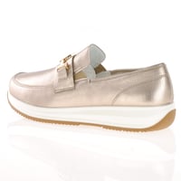 Ara - 25528 Chain Detail Leather Loafers - Platinum 2