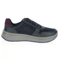 Ara - 27540 Sapporo Side Zip Trainers, Navy Merlot 3