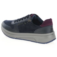 Ara - 27540 Sapporo Side Zip Trainers, Navy Merlot 2