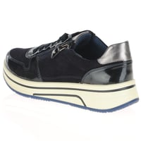 Ara - 27540 Sapporo Suede Side Zip Trainers - Navy 3