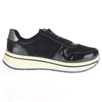 Ara - 27540 Sapporo Suede Side Zip Trainers - Navy 2