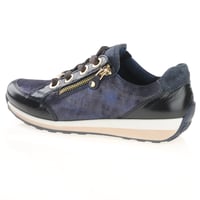 Ara - 64587 Osaka Side Zip Trainers - Navy Shimmer 2