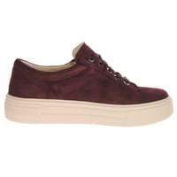 Caprice - 23351 Side Zip Flatform Trainers - Bordeaux 3