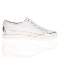 Caprice - 23654 Leather Trainers White Combi 2