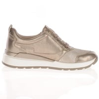 Caprice - 23760 Side Zip Trainers Taupe 2