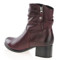 Caprice - 25368 BlocK Heeled Ankle Boots, Bordeaux 2