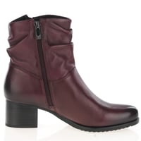 Caprice - 25368 BlocK Heeled Ankle Boots, Bordeaux 3